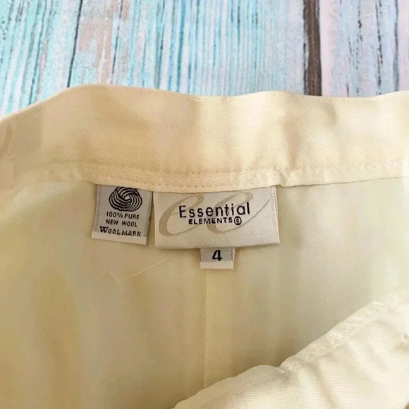 Essential elements pure wool off white trousers - Picture 5 of 7